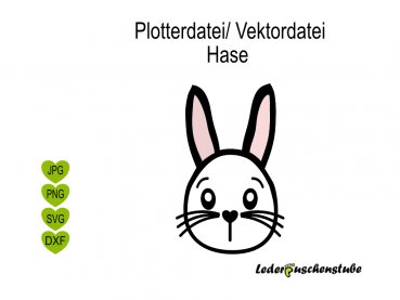 Plotterdatei Vektordatei Hase